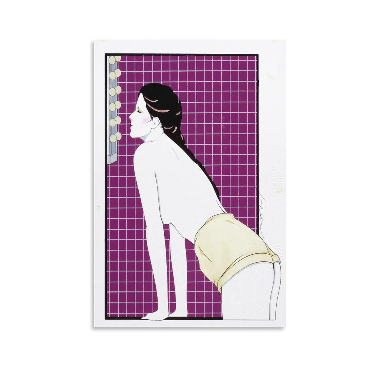 Patrick Nagel Playboy at The Movies Poster Decorative Painting Canvas Wall Art Living Room Bedroom 20x30inch