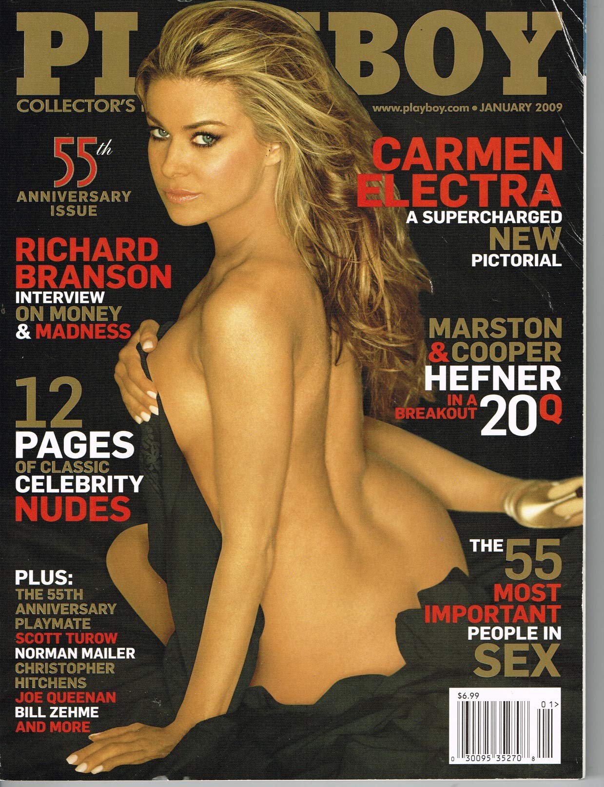 Playboy Magazine 55th Anniversary Issue - January 2009 Carmen Electra Single Issue for Women - Anniversary Edition Magaz