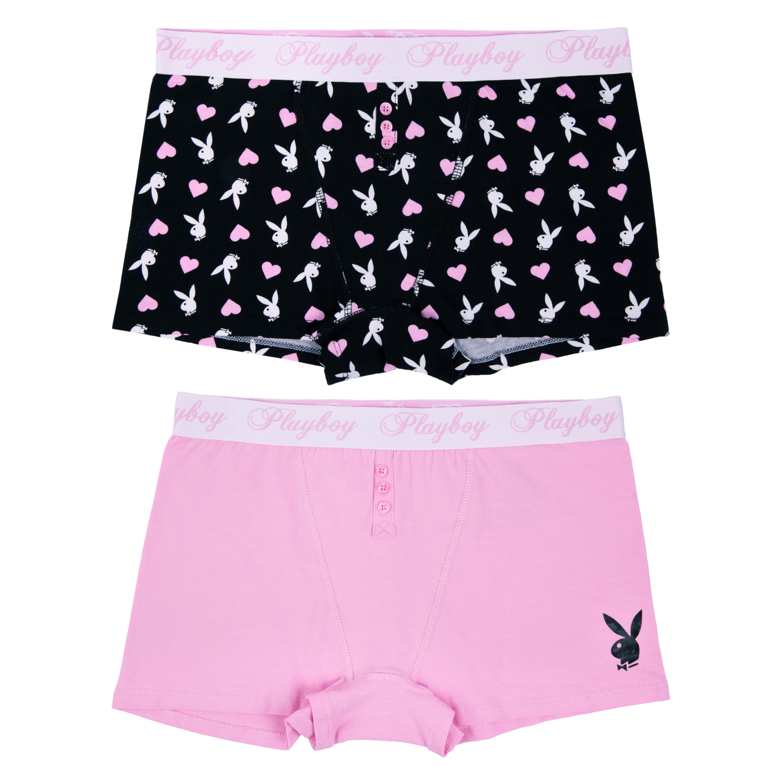 Playboy Women's Bunny Print Underwear and Sports Bra Sets for Ladies in Sizes XXS-XL
Playboy Women's Juniors Bunny Pri
