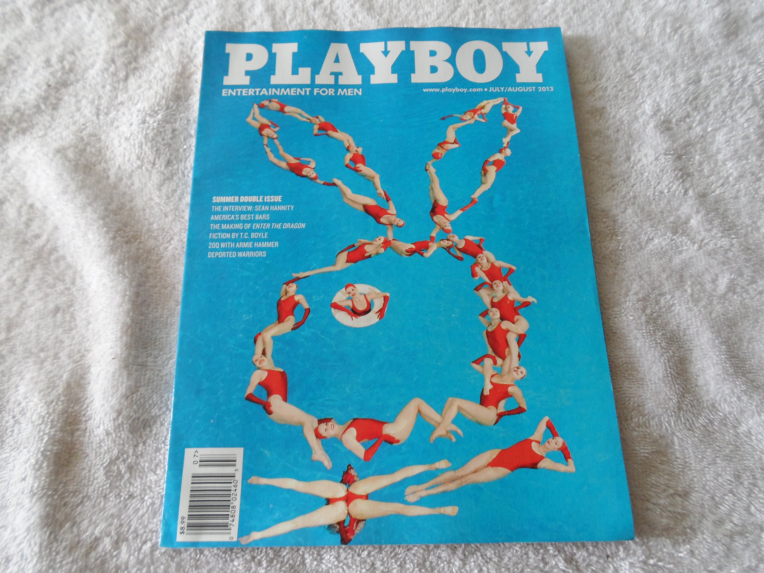 Playboy Adult Magazine July-August 2013 - Seductive Contents for Adults - Summer Romance Issue - 128 Pages - English-Ver